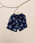 Blue Floral Shorts