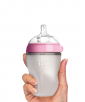 Comotomo Silicone Feeding Bottle 250ml, Pink