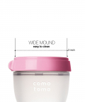 Comotomo Silicone Feeding Bottle 250ml, Pink