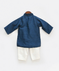 Teal Blue Kurta And Pant
