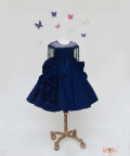 Dark Blue Silk Gown