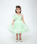 Green Sequins Net Dress