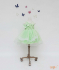 Green Sequins Net Dress