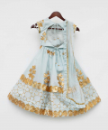 Blue Gota Embroidery Lehenga Choli Set