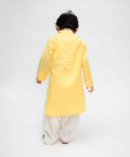 Yellow Kurta With Off White Salwar