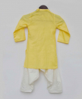 Yellow Kurta With Off White Salwar