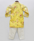 Yellow Kotta Print Kurta With Pant