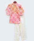 Pink Kotta Cotton Kurta With Pant