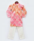 Pink Kotta Cotton Kurta With Pant