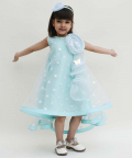 Blue Star Net High Low Dress