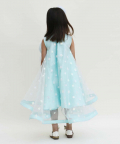 Blue Star Net High Low Dress