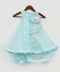 Blue Star Net High Low Dress
