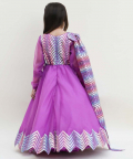 Purple Zig Zag Gown