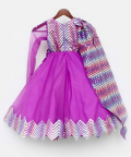 Purple Zig Zag Gown