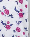 White Printed Kurta With Sharara