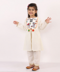 Happy Holi Yoke Embroidered Kurta Pyjama