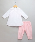 Holi Hai Girl Embroidered Kurta Pyjama Set