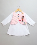 Holi Hai Girl Embroidered Kurta Pyjama Set