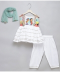 Brother Sister Figure Rakhi Kurta Set
