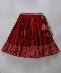 Maroon Chanderi Off Shoulder Lehnga Set