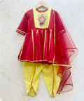 Ganpati Bappa Peplum Kurta Set