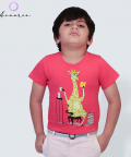 Giraffe T-Shirt,Pink