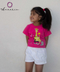 Giraffe T-Shirt,Pink
