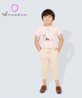 Giraffe T-Shirt,Light Pink