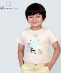 Giraffe T-Shirt,Light Pink
