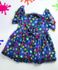 Colour Splash Pom Pom Dress