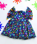Colour Splash Pom Pom Dress
