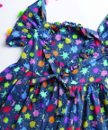 Colour Splash Pom Pom Dress