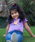 Giraffe T-Shirt,Purple