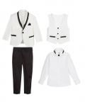 Ivory 5 Piece Tuxedo Suit