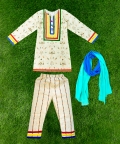 Colorful Border Kurti Set