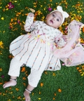 Chikankari Threadwork White Romper Set