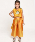Jelly Jones Culotte & Asymmetric Top Set-Yellow