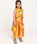 Jelly Jones Culotte & Asymmetric Top Set-Yellow