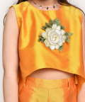 Jelly Jones Culotte & Asymmetric Top Set-Yellow