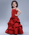 Diamond Embelished Partywear Hand Draped Gown