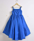 Flower Embelished Asymetric Gown