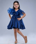 Sequance Embelished Dress-Navy Blue
