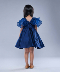 Sequance Embelished Dress-Navy Blue