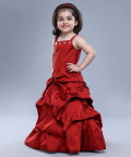 Diamond Embelished Partywear Hand Draped Gown