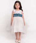 Blue Flower Embelished Gown