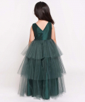 Flower Embelished Fit And Flare Gown