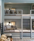 Naida Sky Blue Bunk Bed