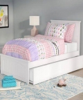Ezla Blue Single Bed With Head Board