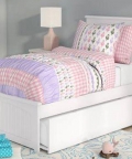 Ezla Blue Single Bed With Head Board