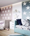 Zara Blue Single Bed With Head Board